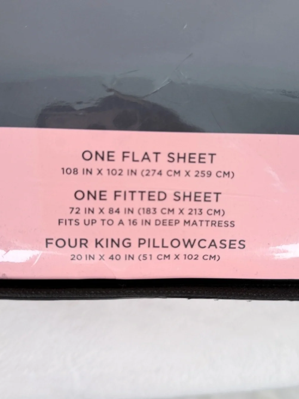 Juicy Couture California King Sheet Set 6 Piece Bedding Set Black Cal King